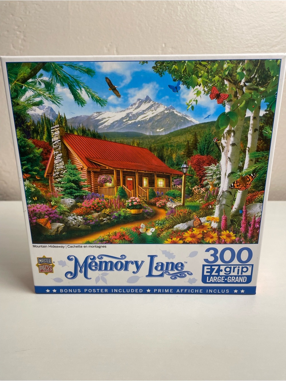 Memory Lane 300-Piece Jigsaw Puzzle - Colorful Cabin Scene